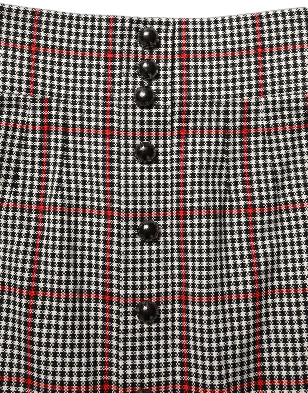 Dolce & Gabbana Gray Checkered High Waist A-line Mini Skirt