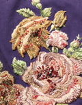 Dolce & Gabbana Purple Floral Embellsihed MidWaist Mini Skirt