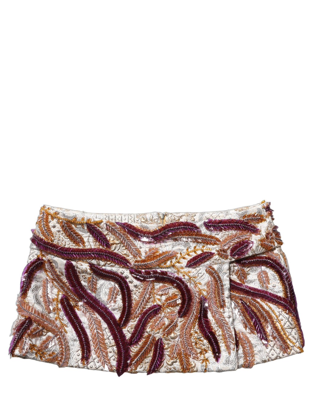 Dolce & Gabbana Multicolor Sequin MidWaist A-line Mini Skirt
