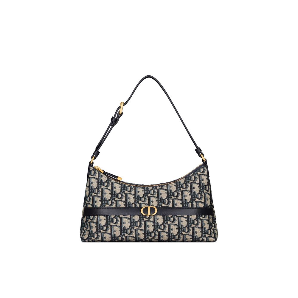 Dior Blue Cotton Shoulder Bag