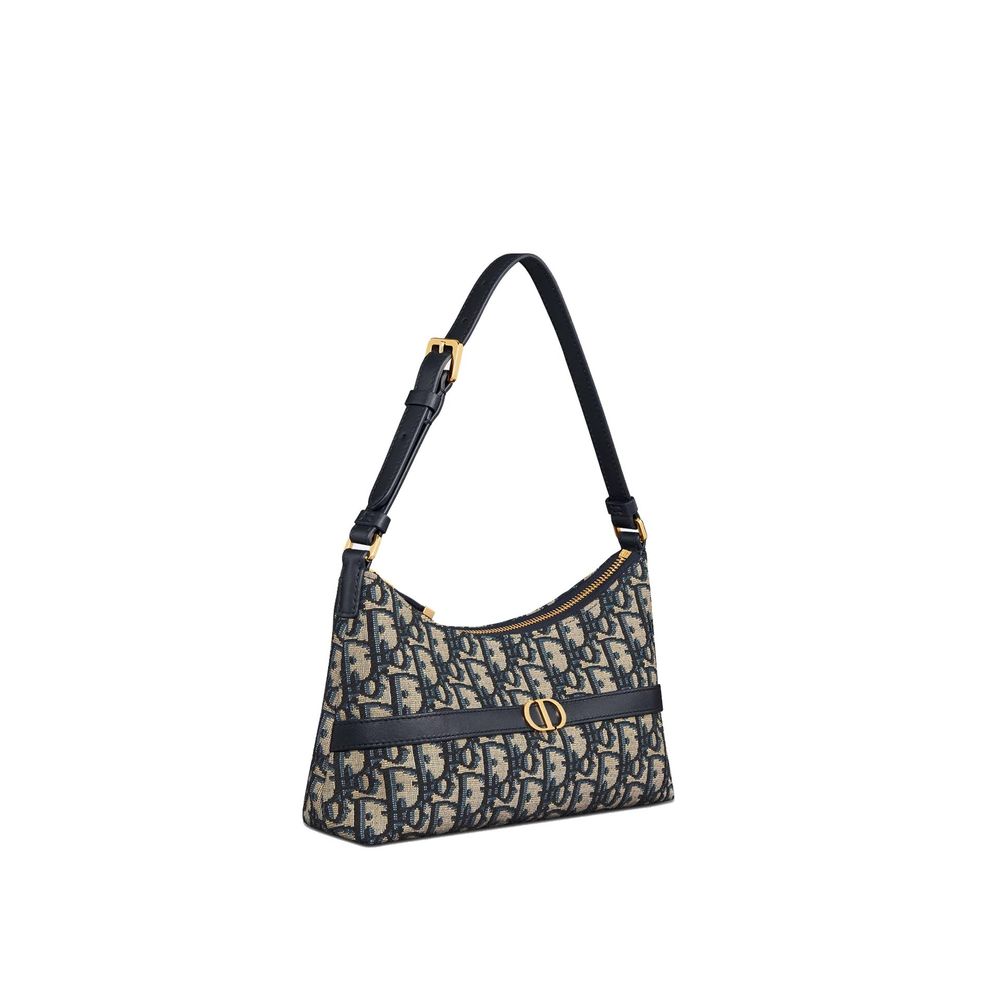 Dior Blue Cotton Shoulder Bag