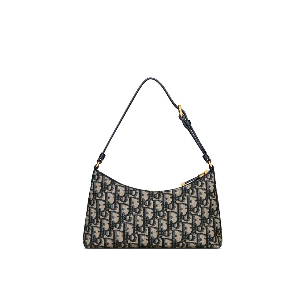 Dior Blue Cotton Shoulder Bag