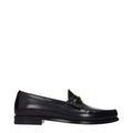 Celine Black Leather Slip-On Loafers