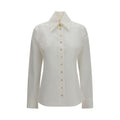 Khaite White Cotton Dress Shirt