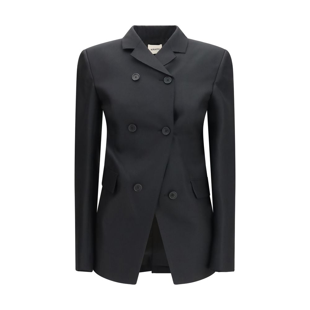 Khaite Black Wool Oves Aries Blazer