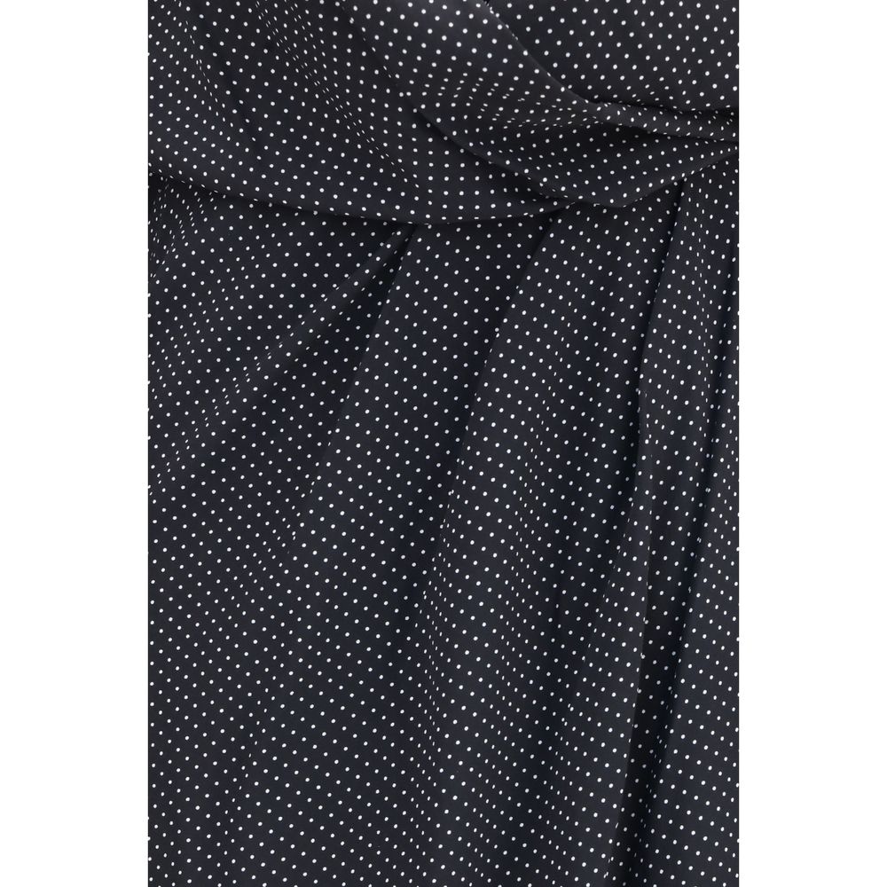 SA SU PHI Black Silk Long Dress