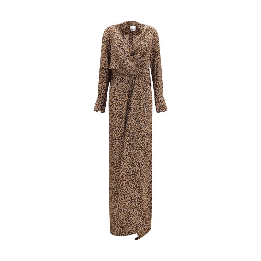 SA SU PHI Beige Silk Long Dress