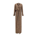 SA SU PHI Beige Silk Long Dress