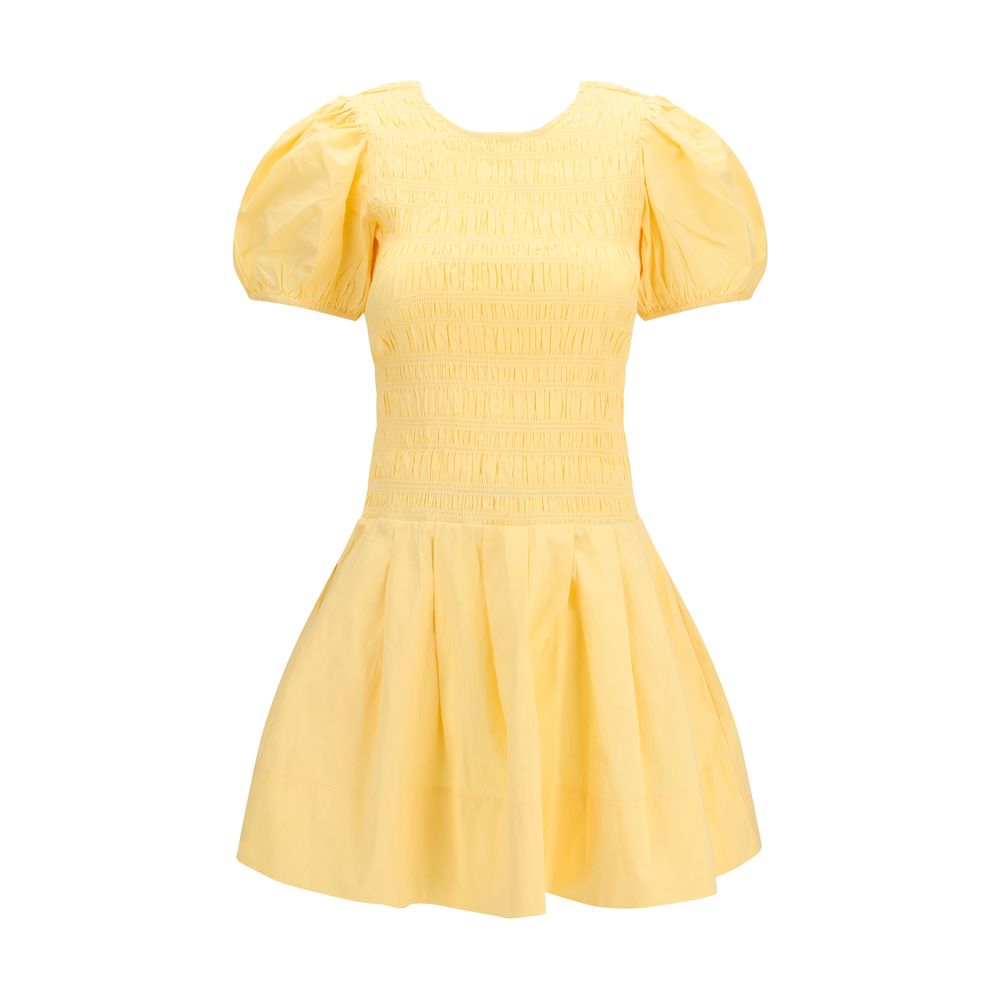 Ganni Bicolor Cotton Casual Dress