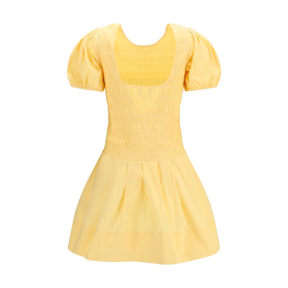 Ganni Bicolor Cotton Casual Dress