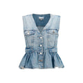 Ganni Blue Cotton Denim Jacket