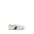 Gucci White Calf Leather Bos Taurus Low Top Sneakers