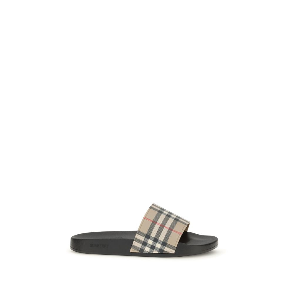 Burberry Black Rubber Slides