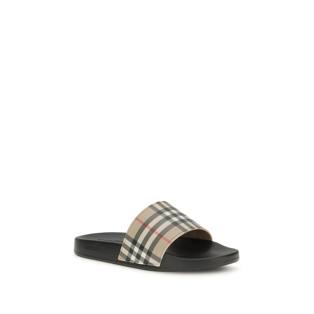 Burberry Black Rubber Slides