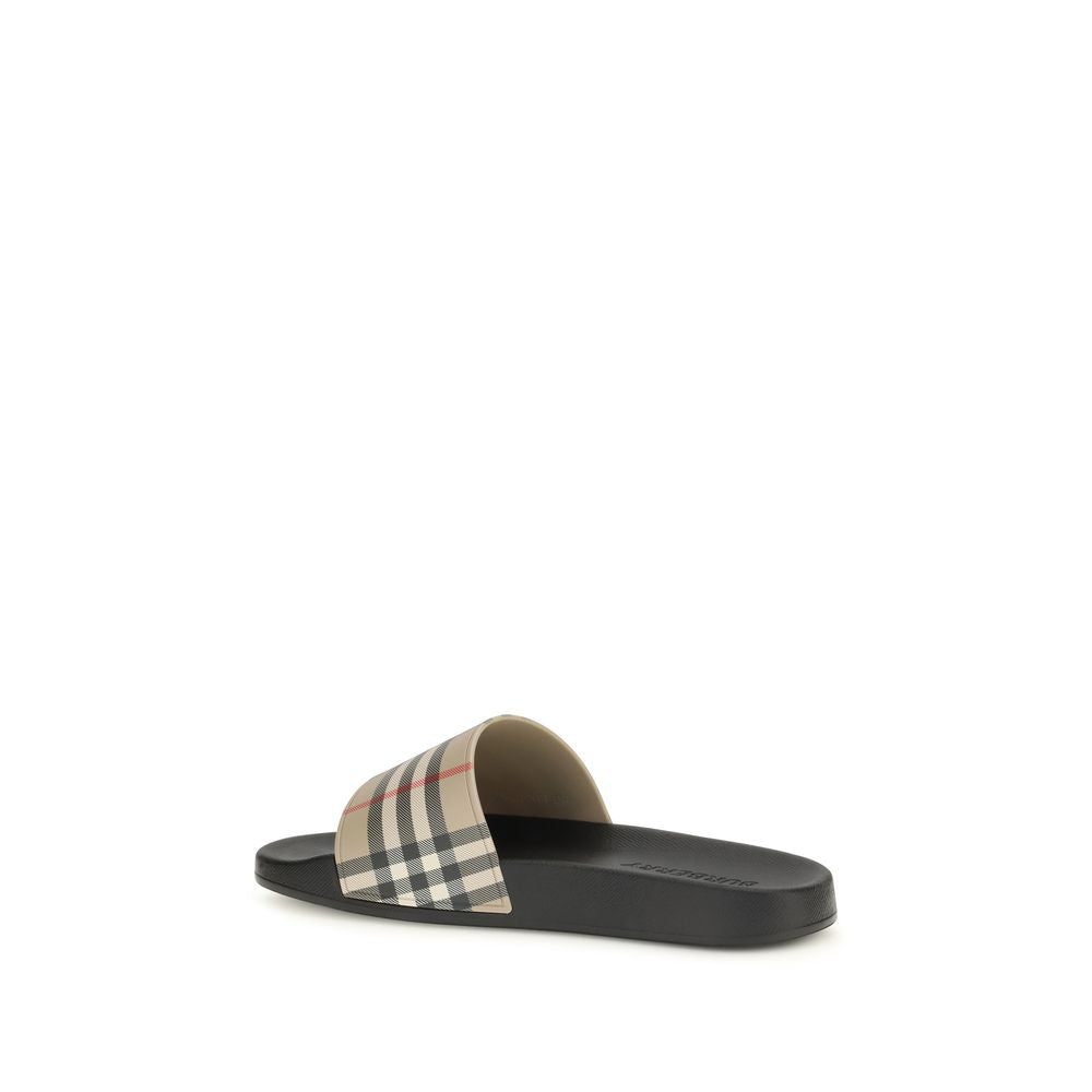 Burberry Black Rubber Slides