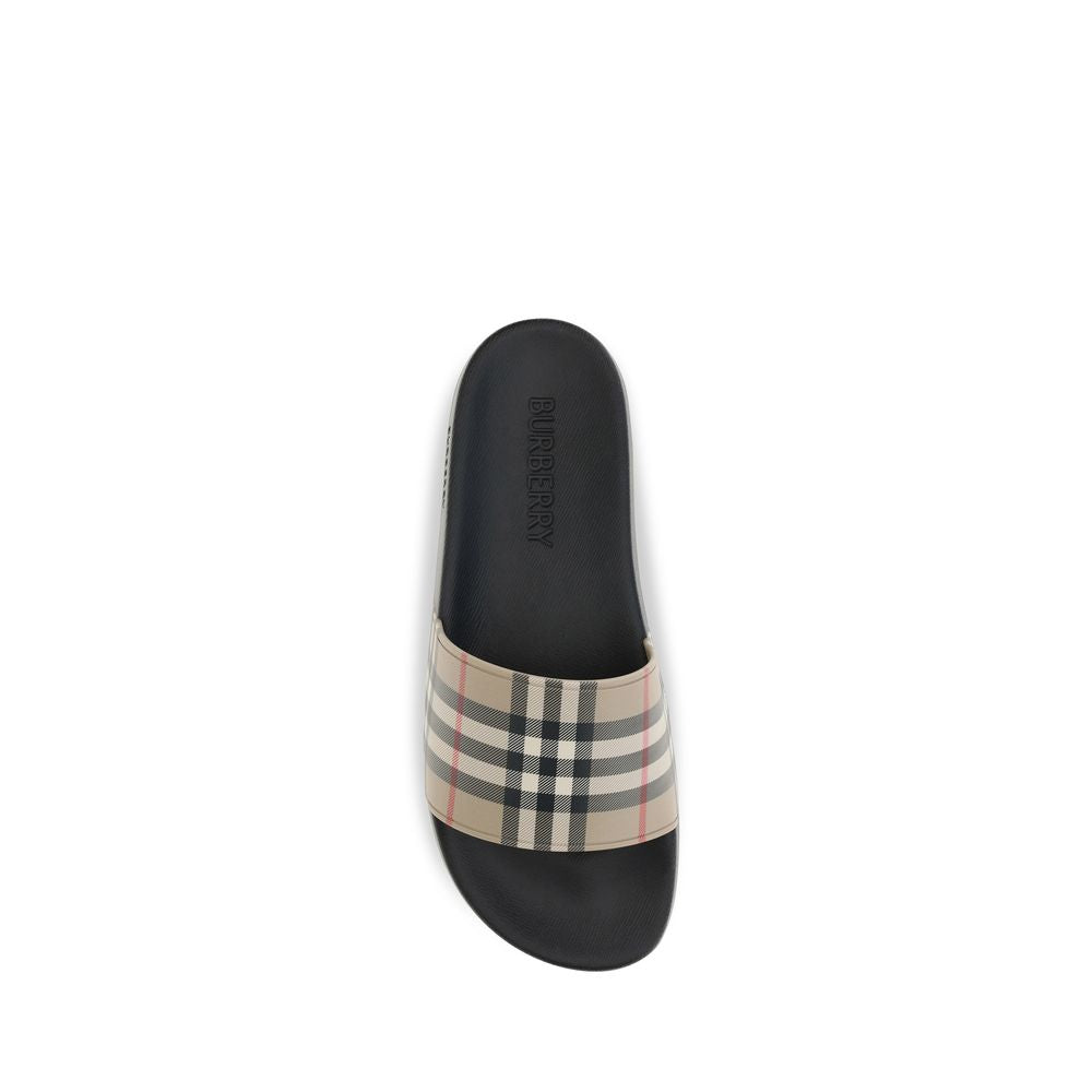 Burberry Black Rubber Slides