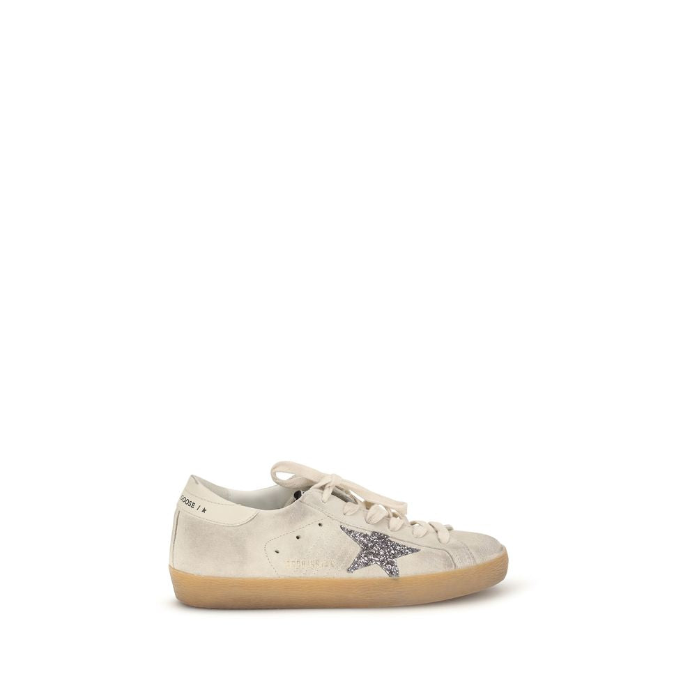 Golden Goose Beige Calf Leather Bos Taurus Sneakers