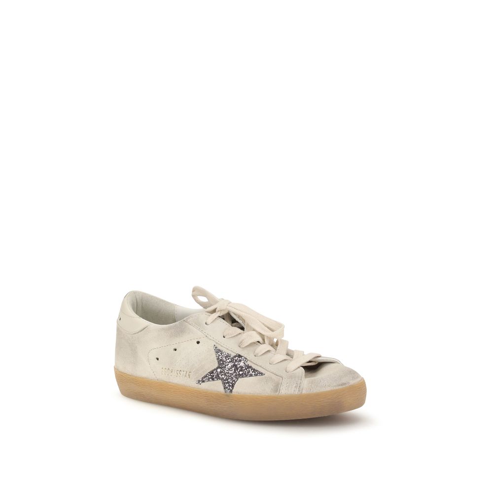 Golden Goose Beige Calf Leather Bos Taurus Sneakers