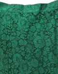 Dolce & Gabbana Green Lace High Waist Mermaid Midi Skirt
