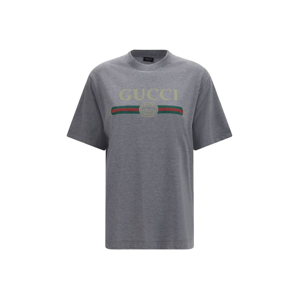 Gucci Gray Cotton T-Shirt