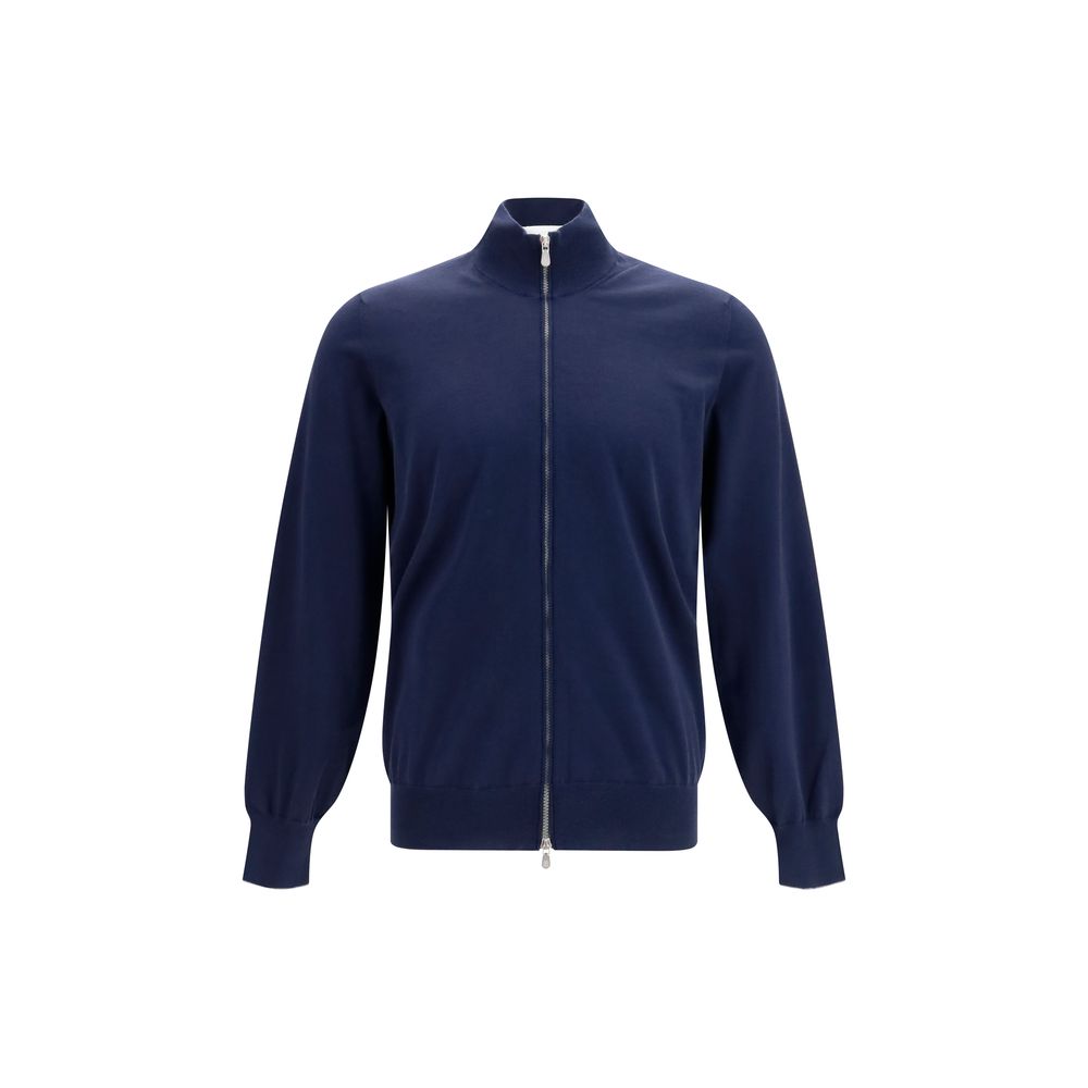 Brunello Cucinelli Blue Cotton Cardigan