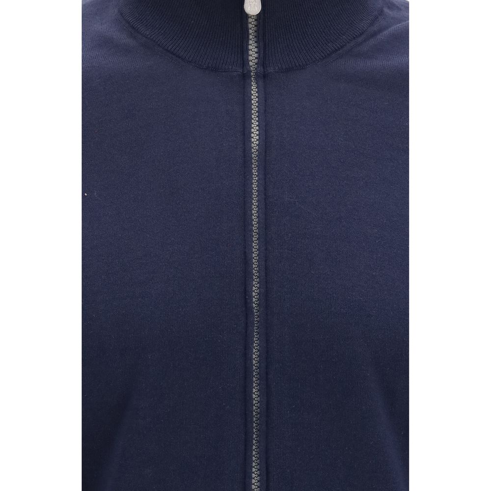 Brunello Cucinelli Blue Cotton Cardigan