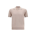 Brunello Cucinelli Beige Cotton Polo Shirt