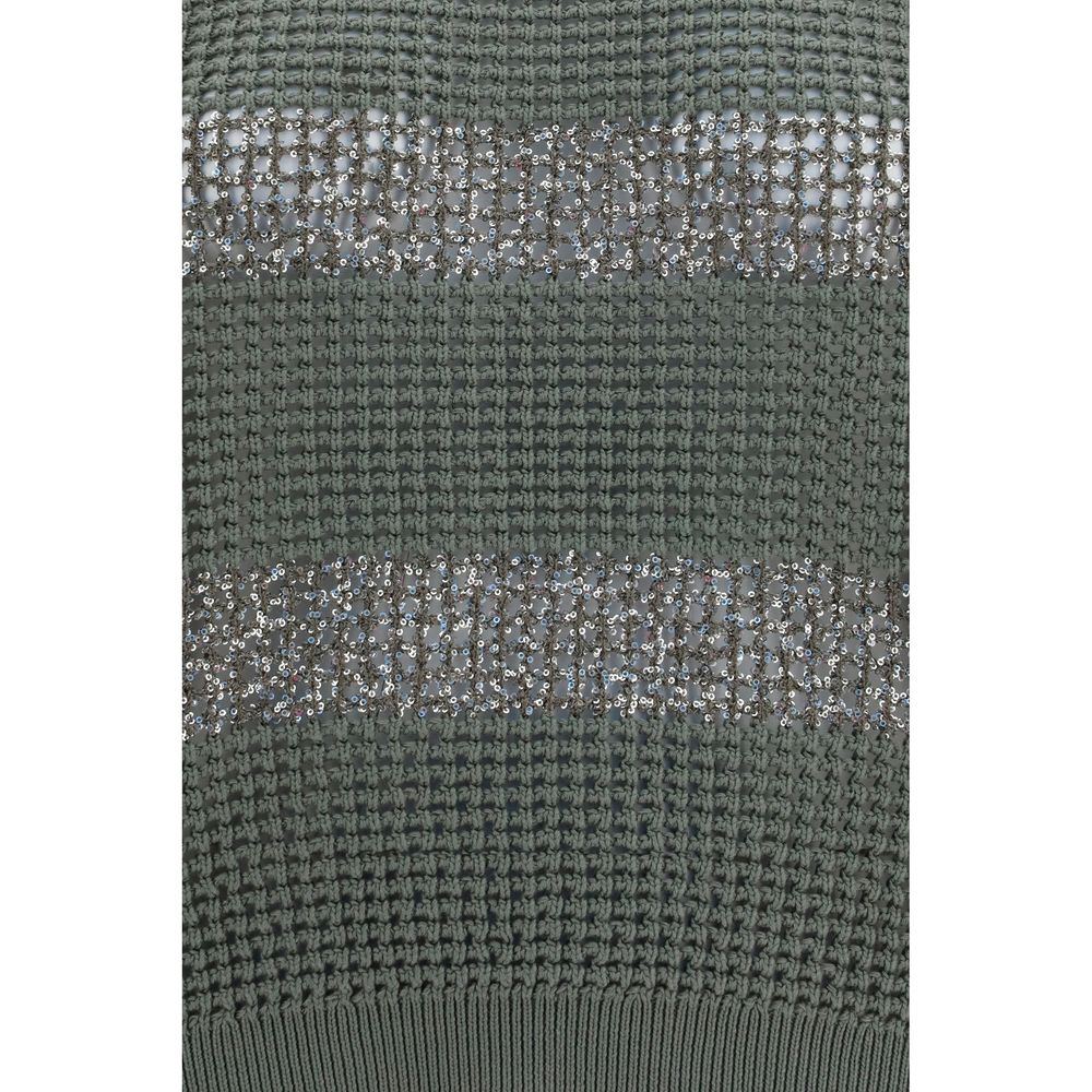 Brunello Cucinelli Bicolor Cotton Sweatshirt