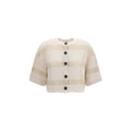 Brunello Cucinelli Beige Cotton Cardigan