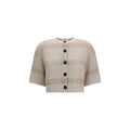 Brunello Cucinelli Beige Linen Cardigan
