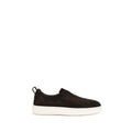 Santoni Brown Calf Leather Bos Taurus Sneakers