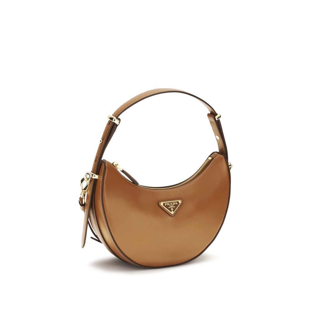 Prada Beige Calf Leather Bos Taurus Shoulder Bag