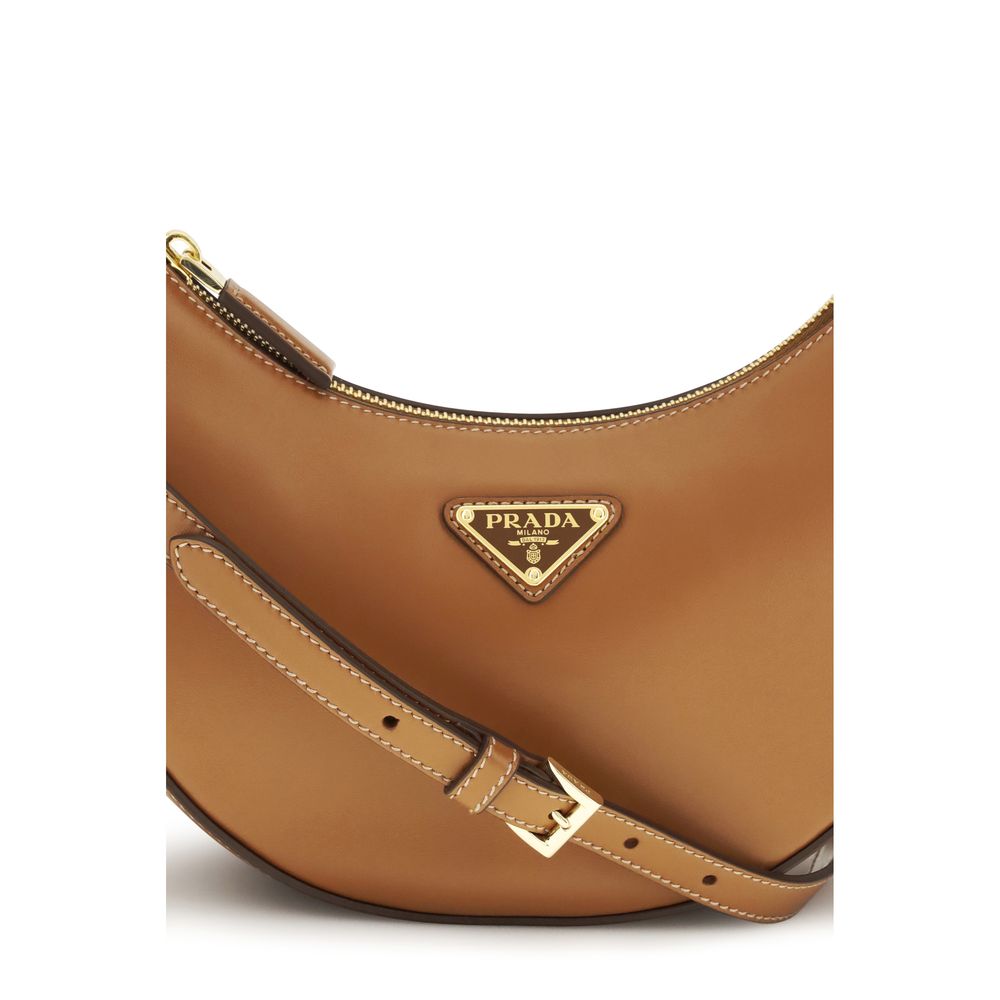 Prada Beige Calf Leather Bos Taurus Shoulder Bag