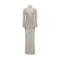 Rabanne Beige Polyamide Long Dress