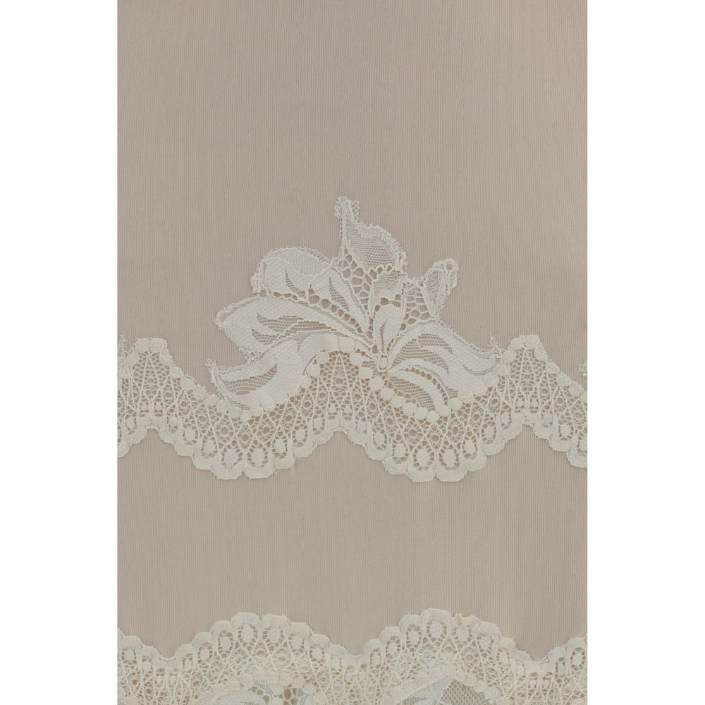 Rabanne Beige Polyamide Long Dress