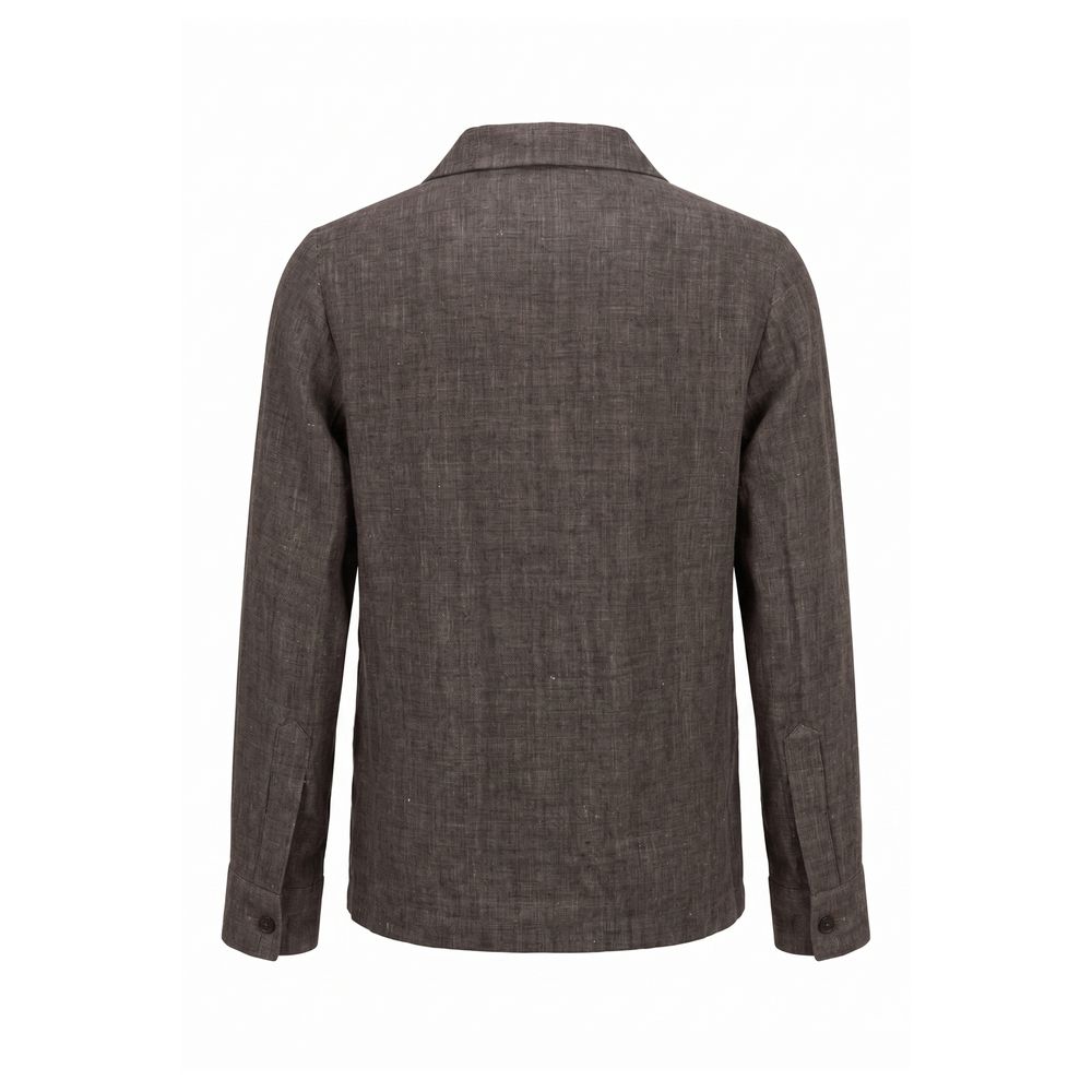 Malo Grey Linen Men's Jacket