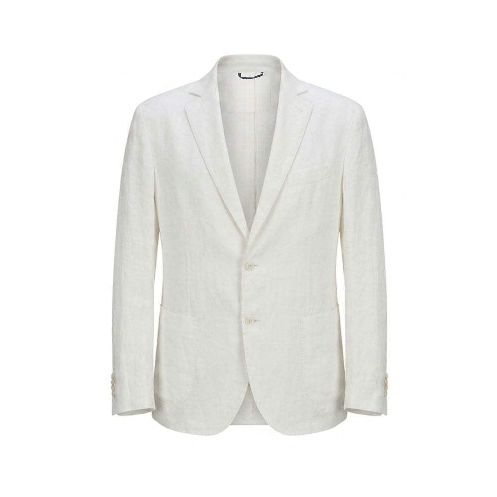 Malo White Linen Men's Jacket