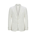Malo White Linen Men's Jacket