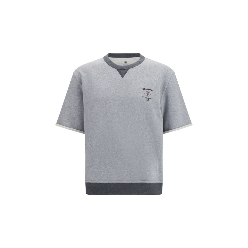 Brunello Cucinelli Gray Cotton Sportswear