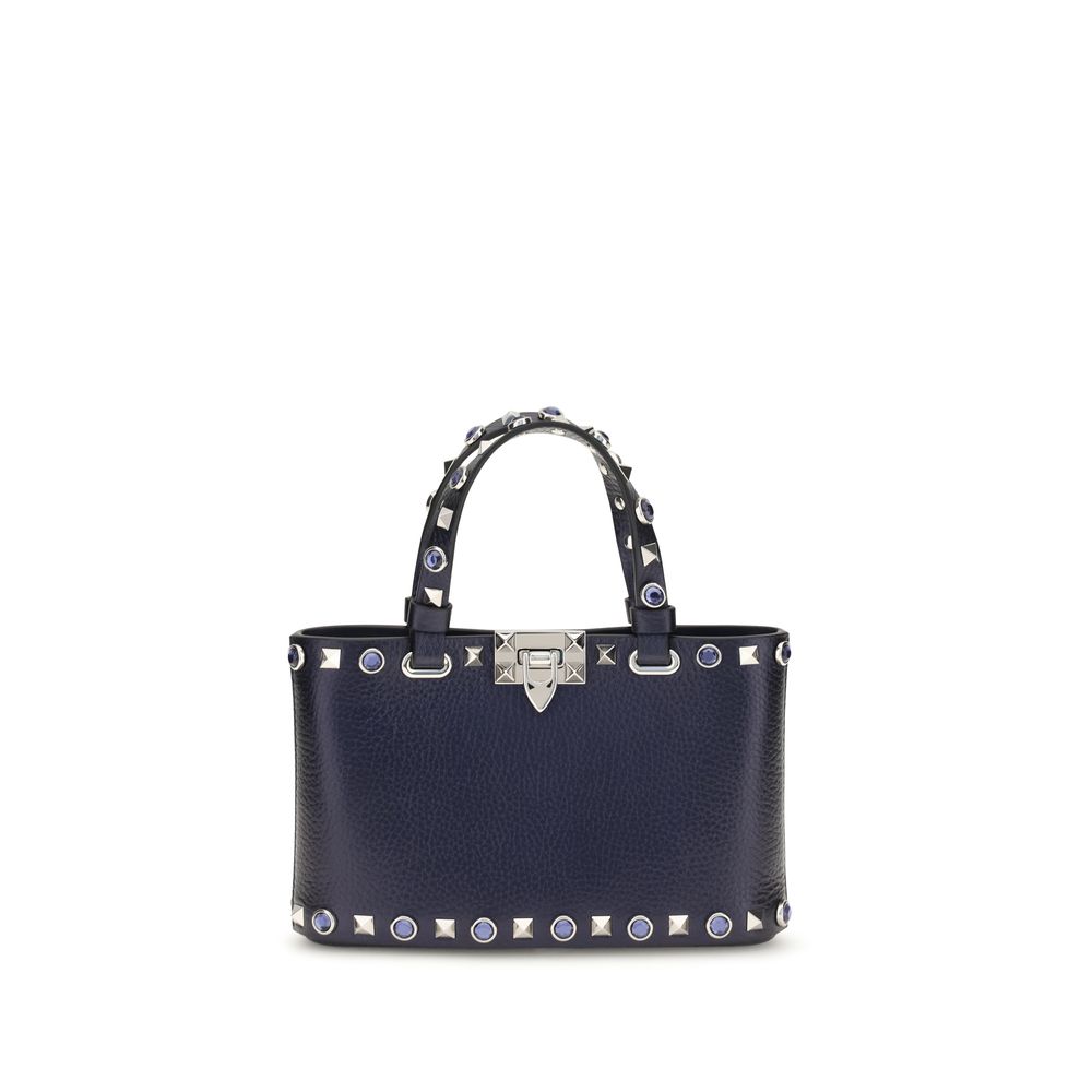 Valentino Garavani Black Calf Leather Bos Taurus Handbag