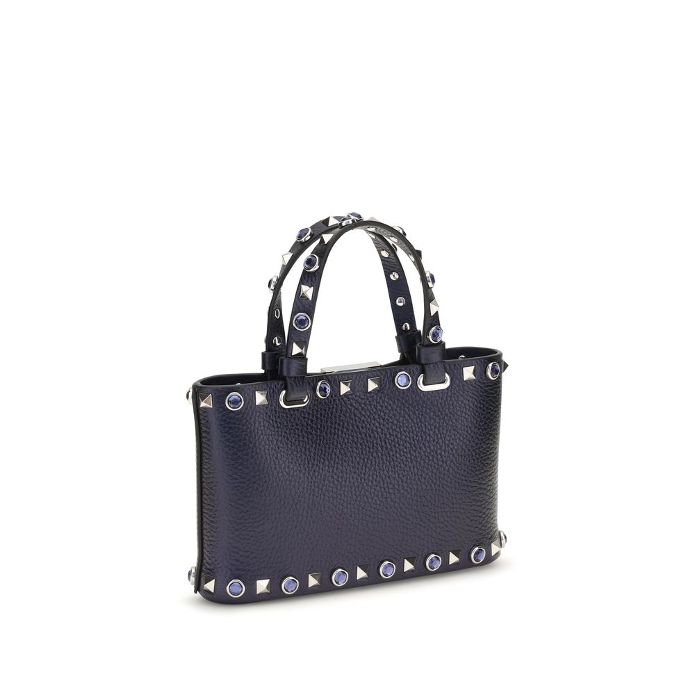Valentino Garavani Black Calf Leather Bos Taurus Handbag
