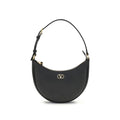Valentino Garavani Black Calf Leather Bos Taurus Shoulder Bag