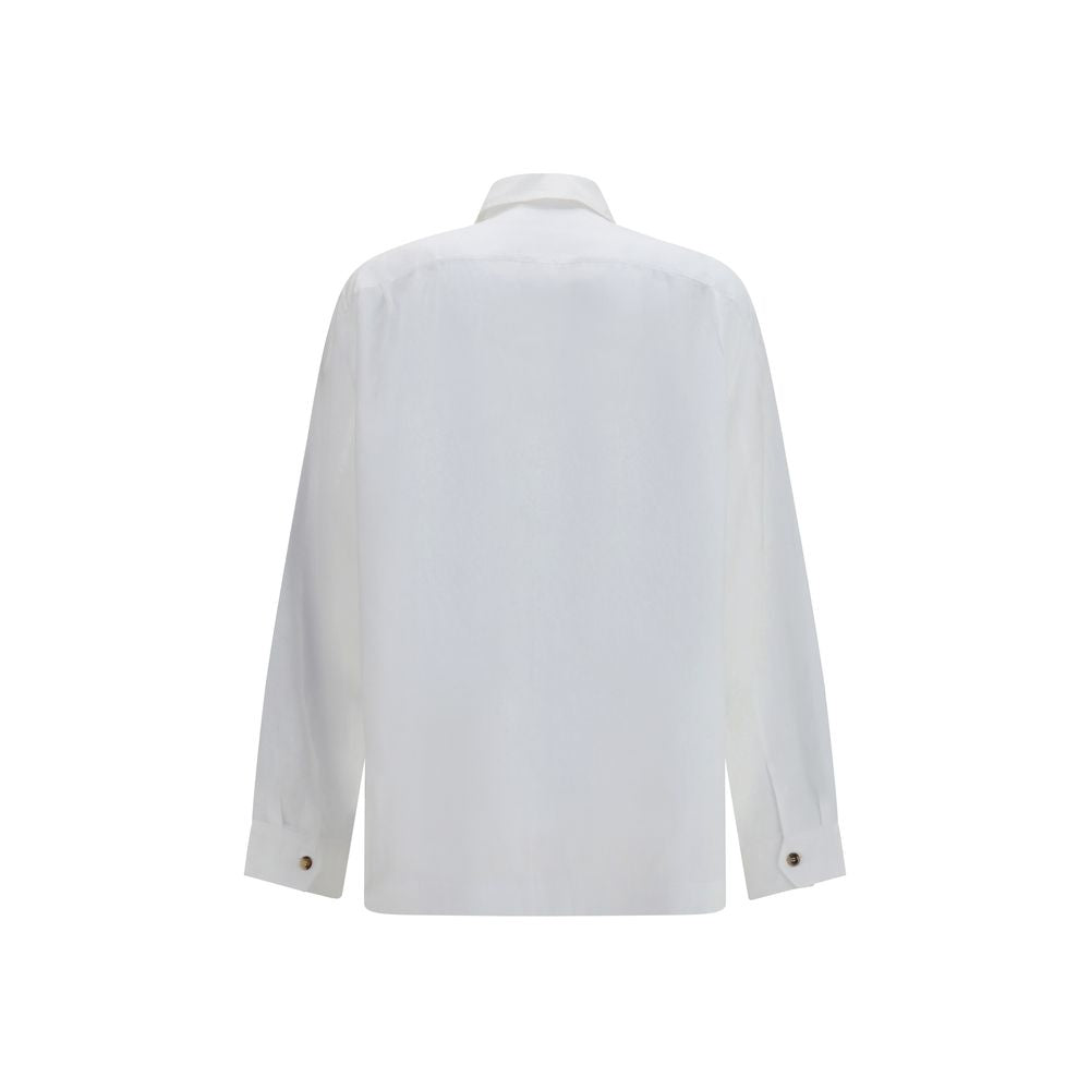 Brunello Cucinelli White Linen Shirt