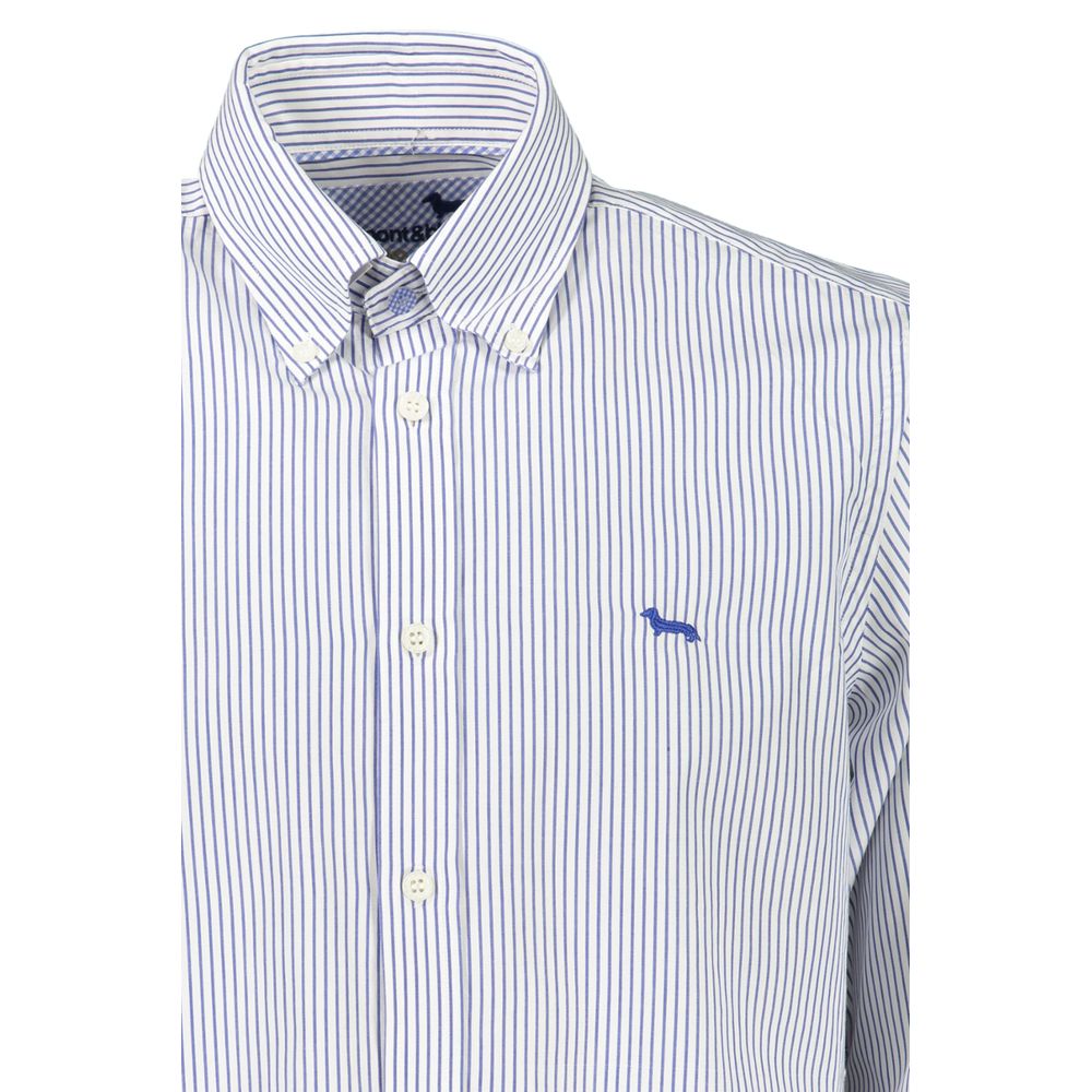 Harmont & Blaine Blue Cotton Men's Shirt