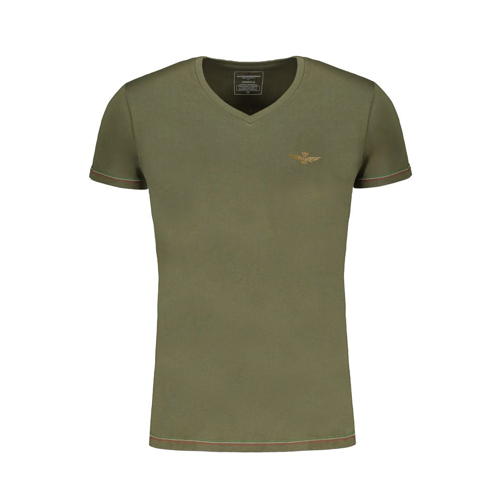 Aeronautica Militare Verde Cotton Men's T-Shirt