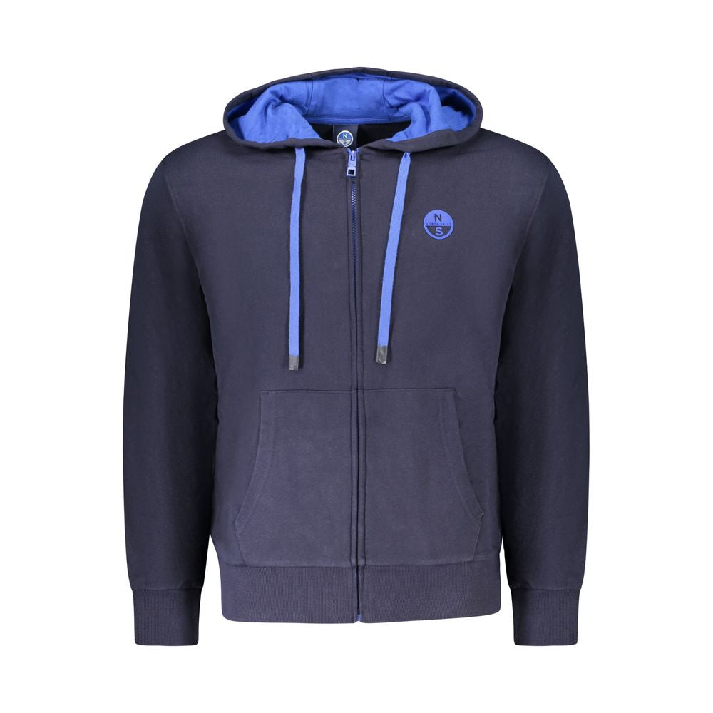 North Sails Blue Cotton Men's Sweatshirt