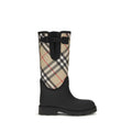 Burberry Black Rubber Rain Boots