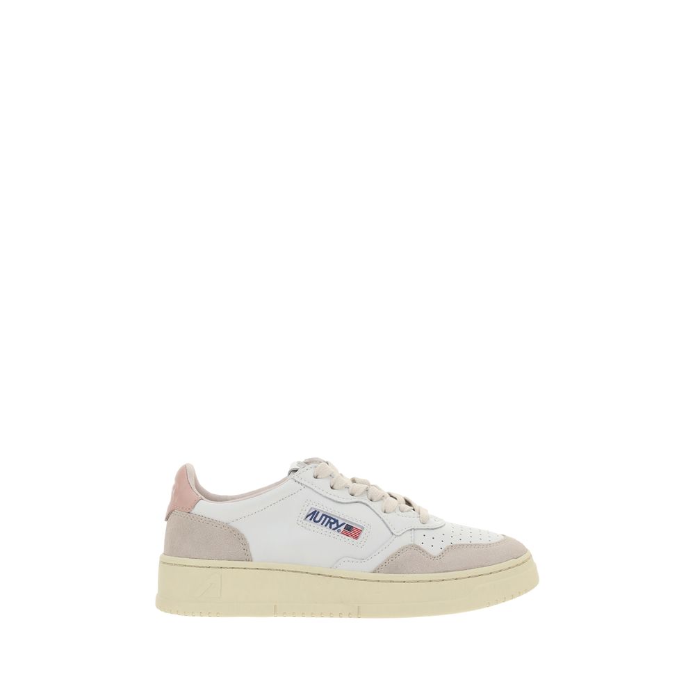 Autry White Calf Leather Bos Taurus Athletic Sneakers