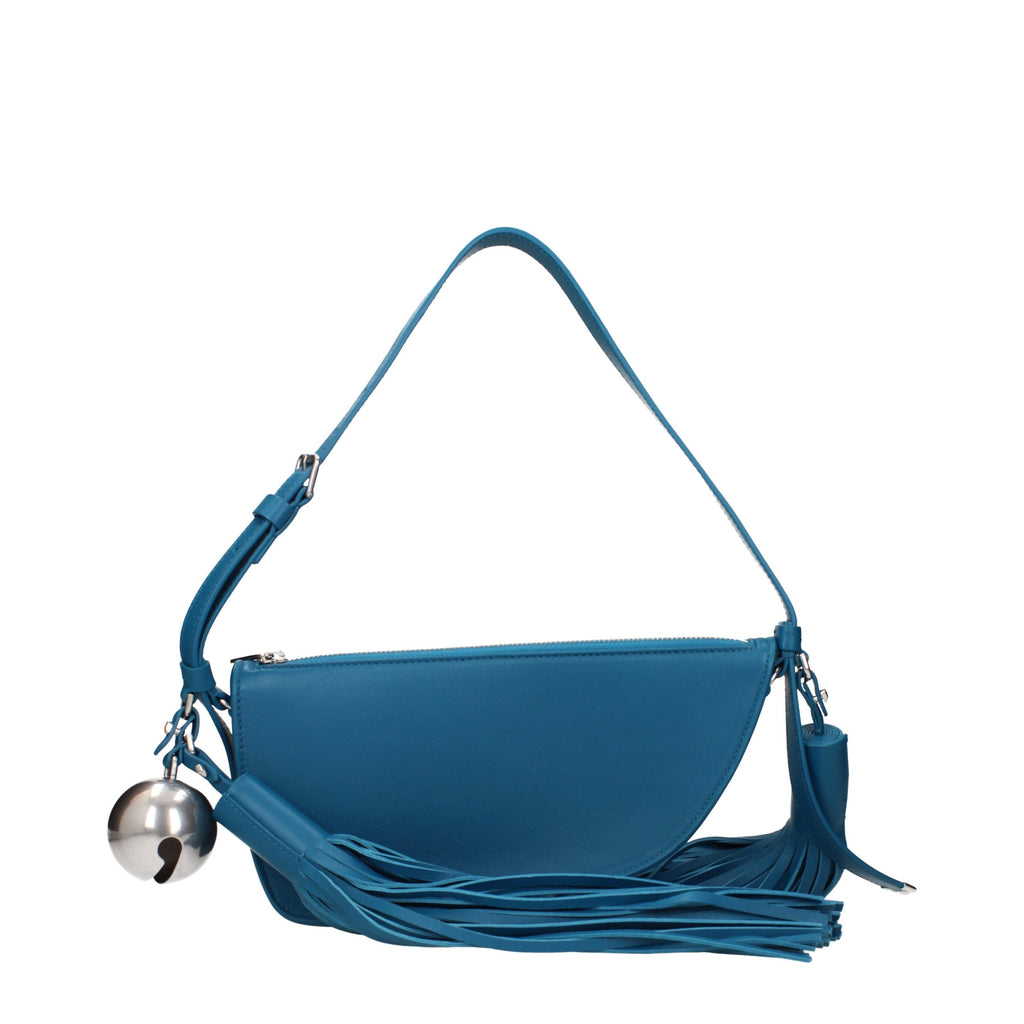 Burberry Blue Leather Shoulder Bag