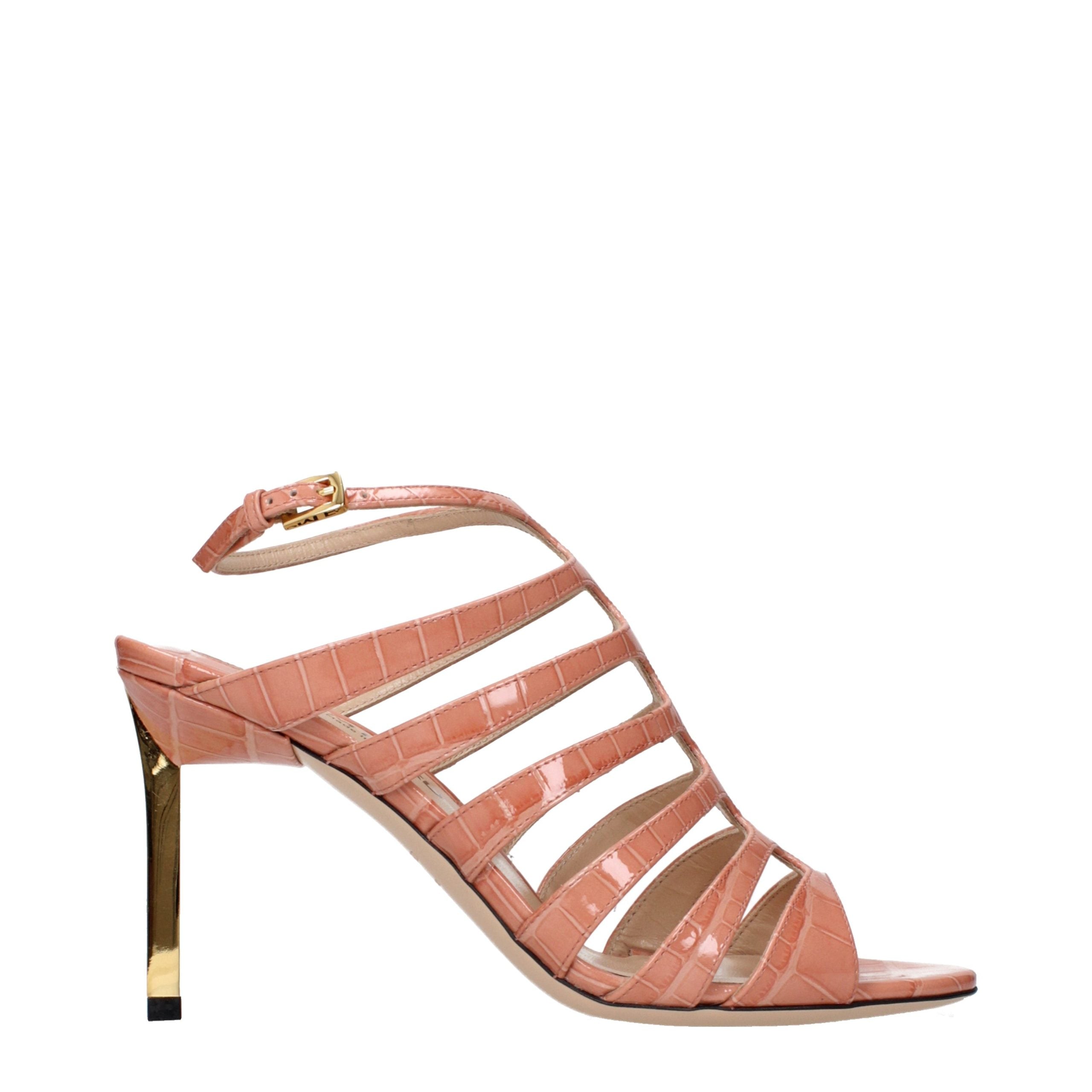 Tom Ford Pink Leather Stiletto Heel Sandals